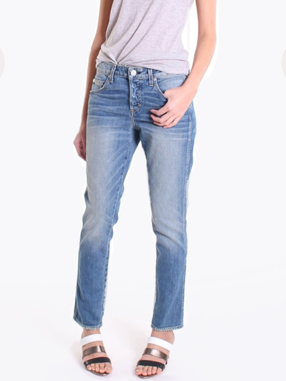 AMO Tomboy Yours Truly Blue Jeans Button Fly Women’s Size 31